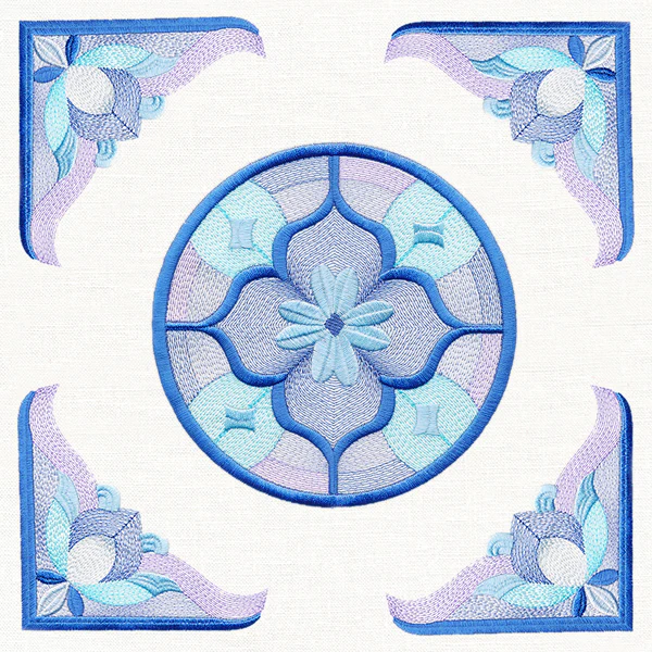 Victorian Stained Glass Pillow Pair - Image 4