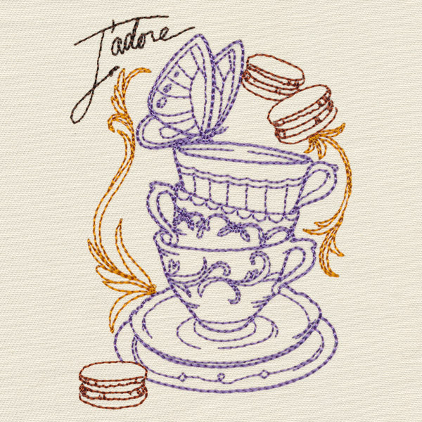 Victorian Teacup Collage - Image 4