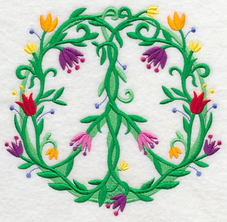 Vines and Blooms Peace Sign - Image 3