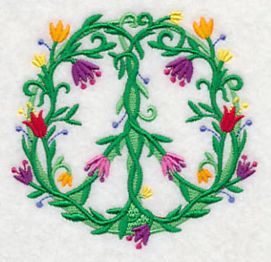 Vines and Blooms Peace Sign - Image 5