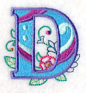 Vintage Flower Fade Letter D - 6 Inch - Image 5
