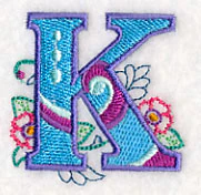 Vintage Flower Fade Letter K - 6 Inch - Image 5