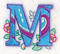 Vintage Flower Fade Letter M - 6 Inch - Image 5