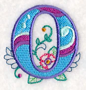 Vintage Flower Fade Letter O - 6 Inch - Image 5