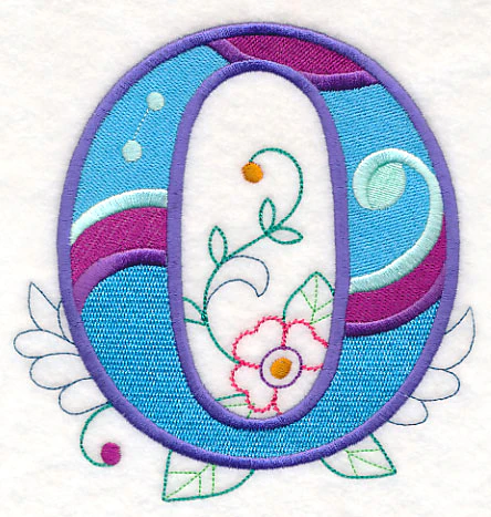Vintage Flower Fade Letter O - 6 Inch - Image 6