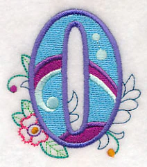 Vintage Flower Fade Number 0 - 6 Inch - Image 4