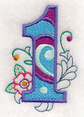 Vintage Flower Fade Number 1 - 6 Inch - Image 4