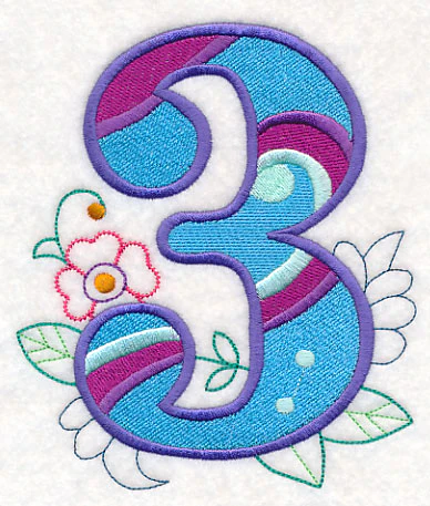 Vintage Flower Fade Number 3 - 6 Inch - Image 6
