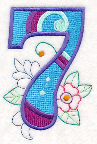Vintage Flower Fade Number 7 - 6 Inch - Image 6