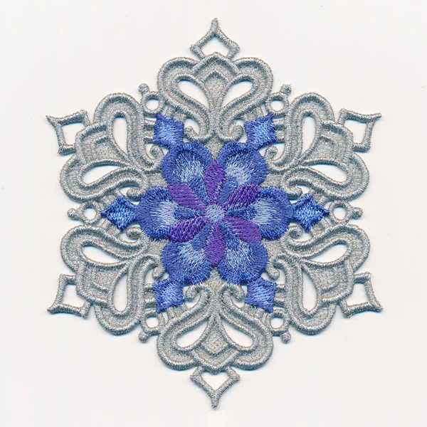 Violet Blossom Snowflake (In-the-Hoop) - Image 2