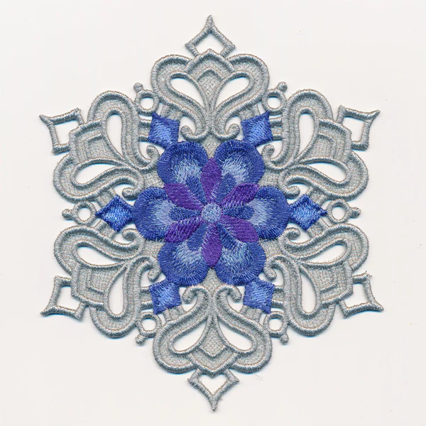 Violet Blossom Snowflake (In-the-Hoop) - Image 4