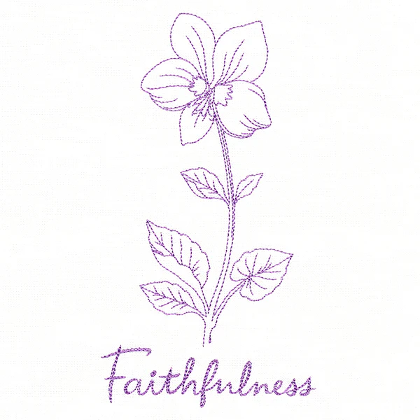 Violets of Faithfulness (Vintage) - Image 3