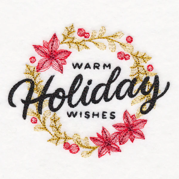 Warm Holiday Wishes Wreath - Image 4