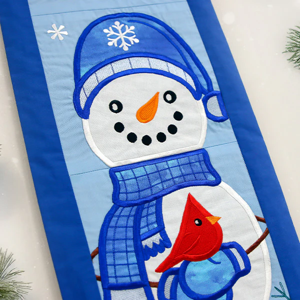 Warm Winter Welcome Snowman - Bottom Buttons (Applique) - Image 22