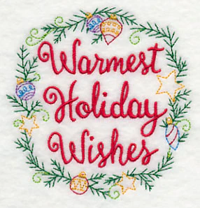 Warmest Holiday Wishes Wreath - Image 5