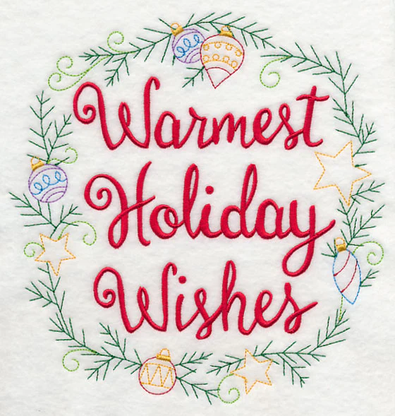 Warmest Holiday Wishes Wreath - Image 6