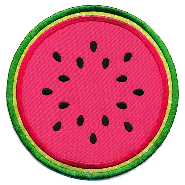 Watermelon Slice Trivet (In-the-Hoop)