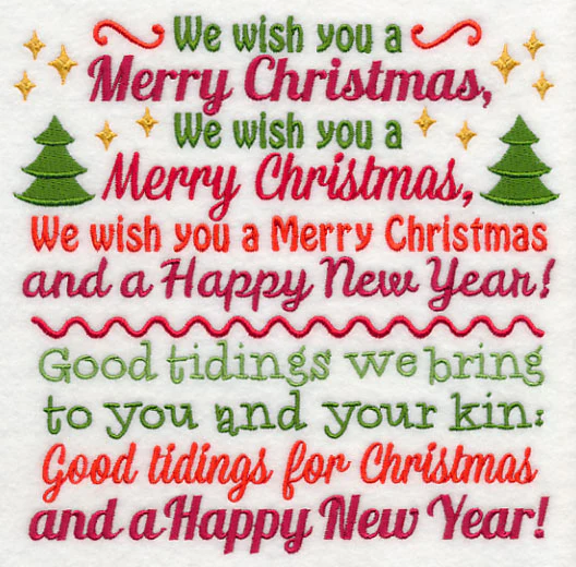 We Wish You a Merry Christmas Carol Square - Image 2