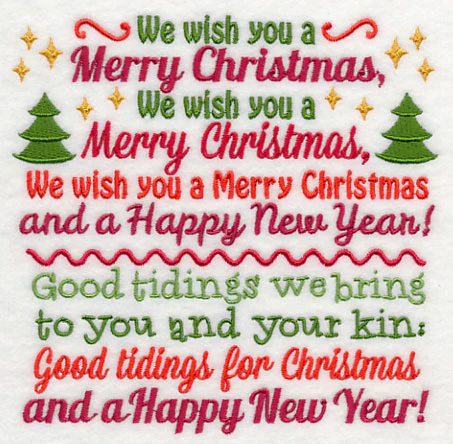 We Wish You a Merry Christmas Carol Square - Image 3