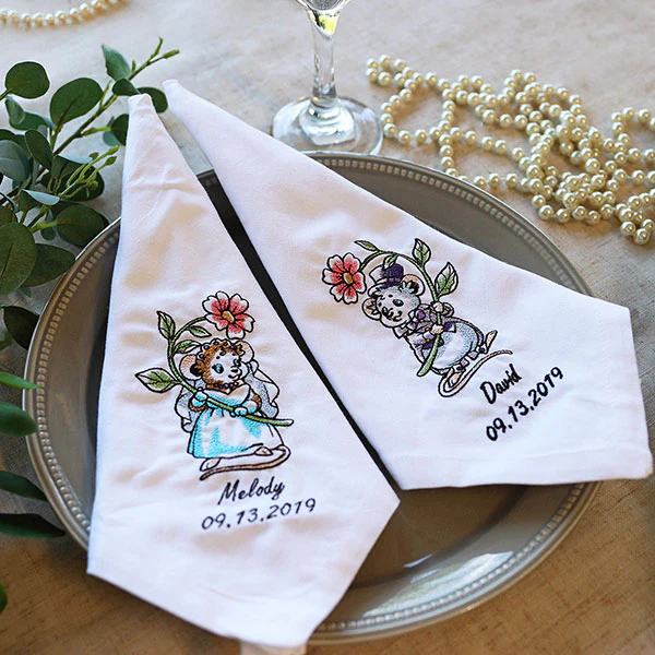 Wedding Mice With flowers - Bride - Image 16