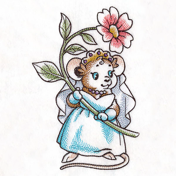 Wedding Mice With flowers - Bride - Image 23