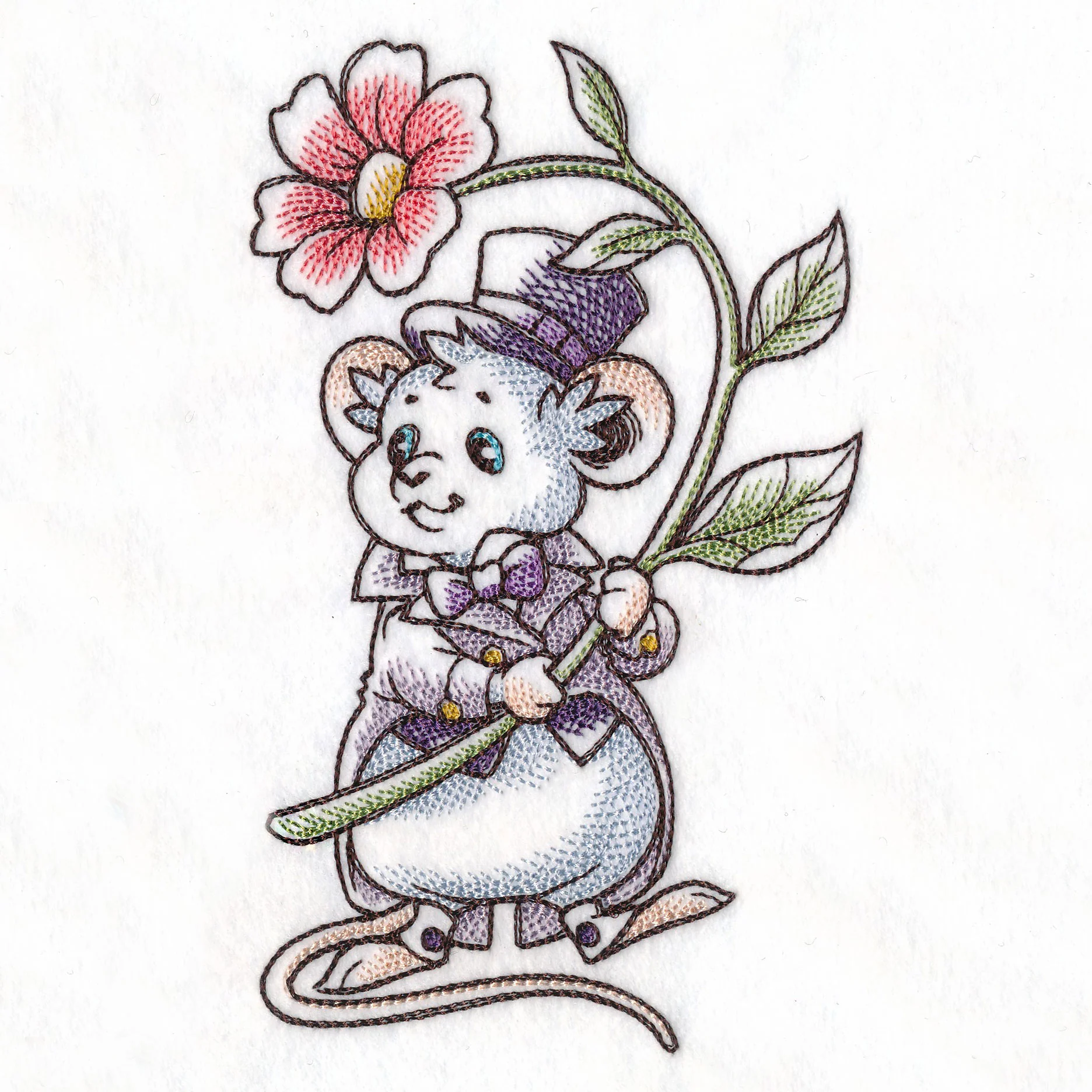 Wedding Mice with Flowers - Groom - Image 17