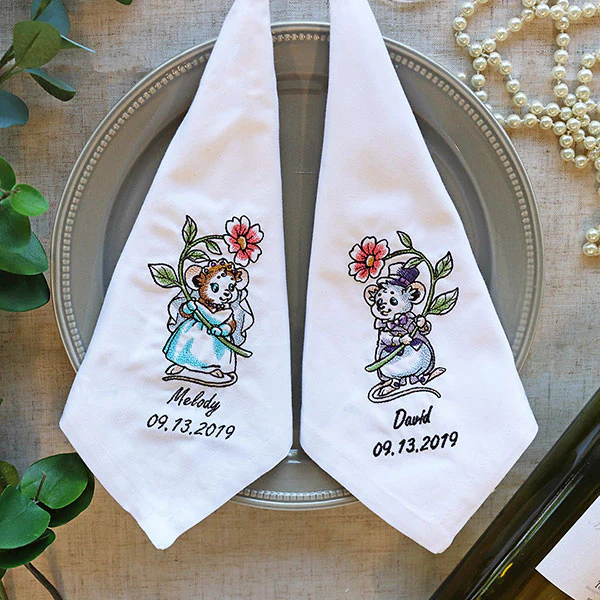 Wedding Mice with Flowers - Groom - Image 18