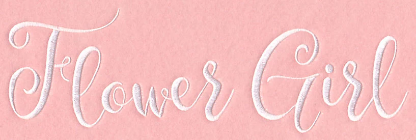 Wedding Typography - Flower Girl - Image 5