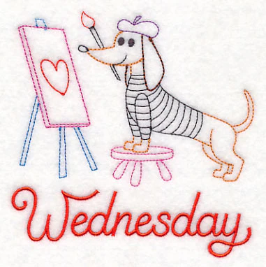 Wednesday Dachshund (Vintage) - Image 3
