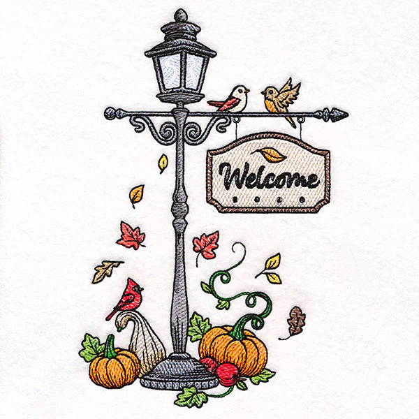 Welcome Autumn Lamppost - Image 5
