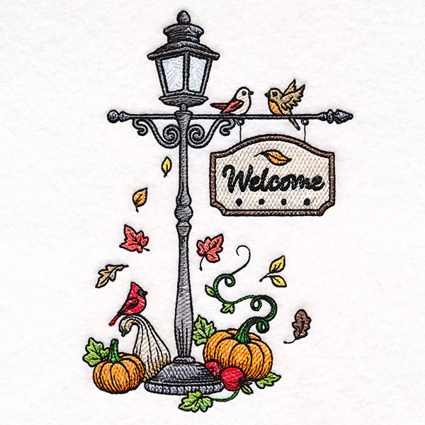 Welcome Autumn Lamppost - Image 7