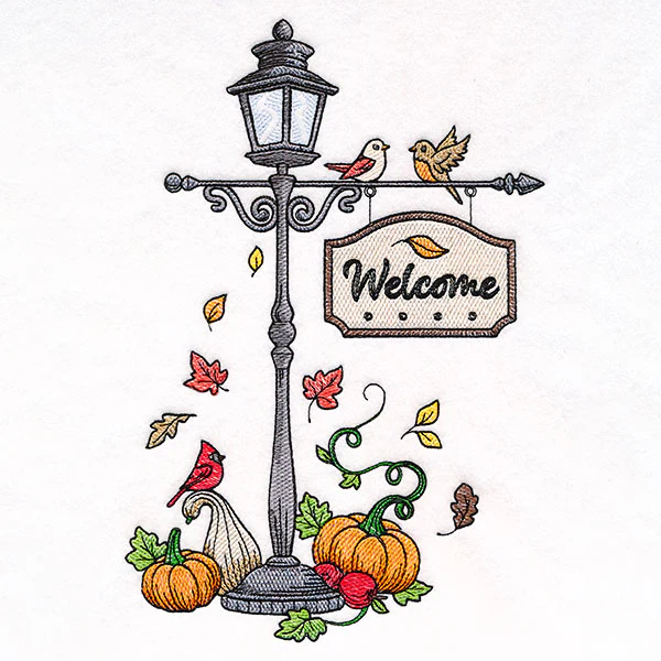 Welcome Autumn Lamppost - Image 9