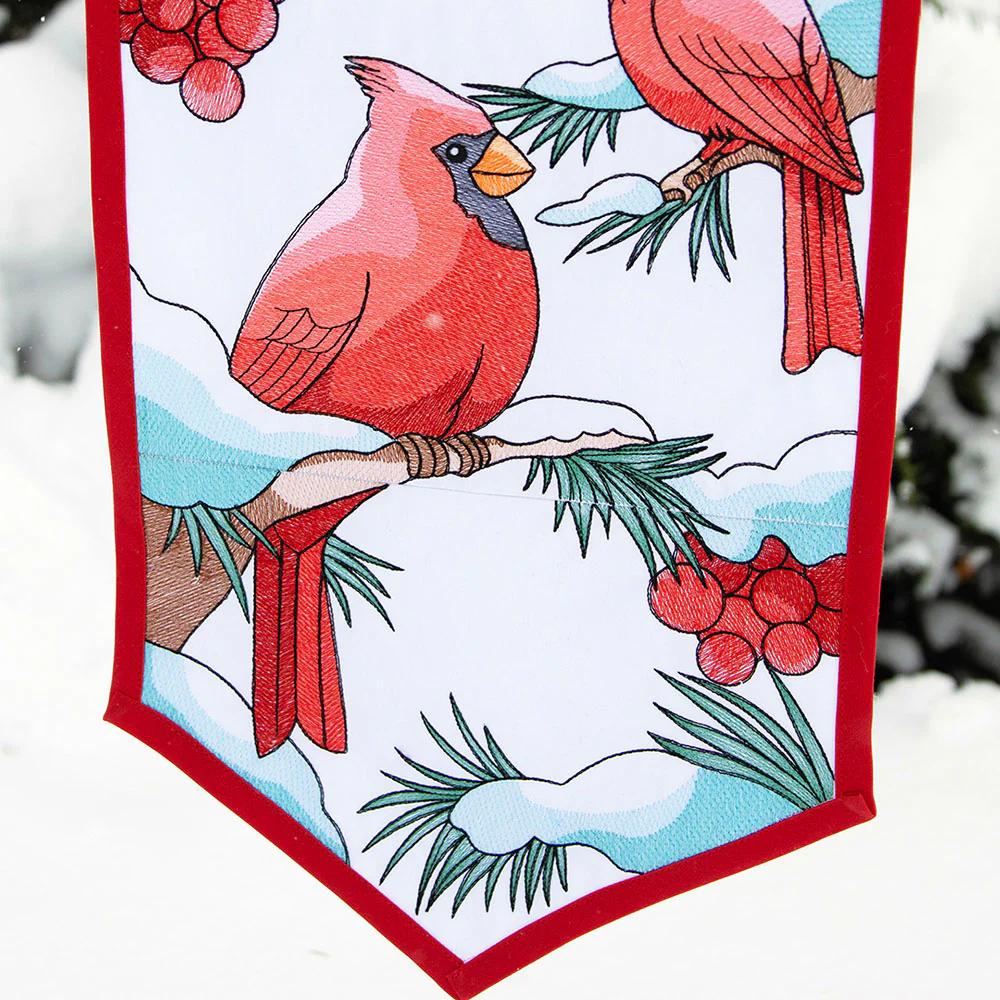 Welcome Cardinal Garden Flag - Image 3