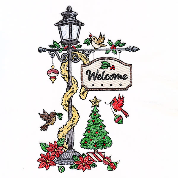 Welcome Christmas Lamppost - Image 3