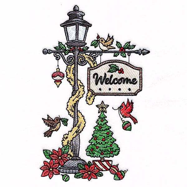 Welcome Christmas Lamppost - Image 7