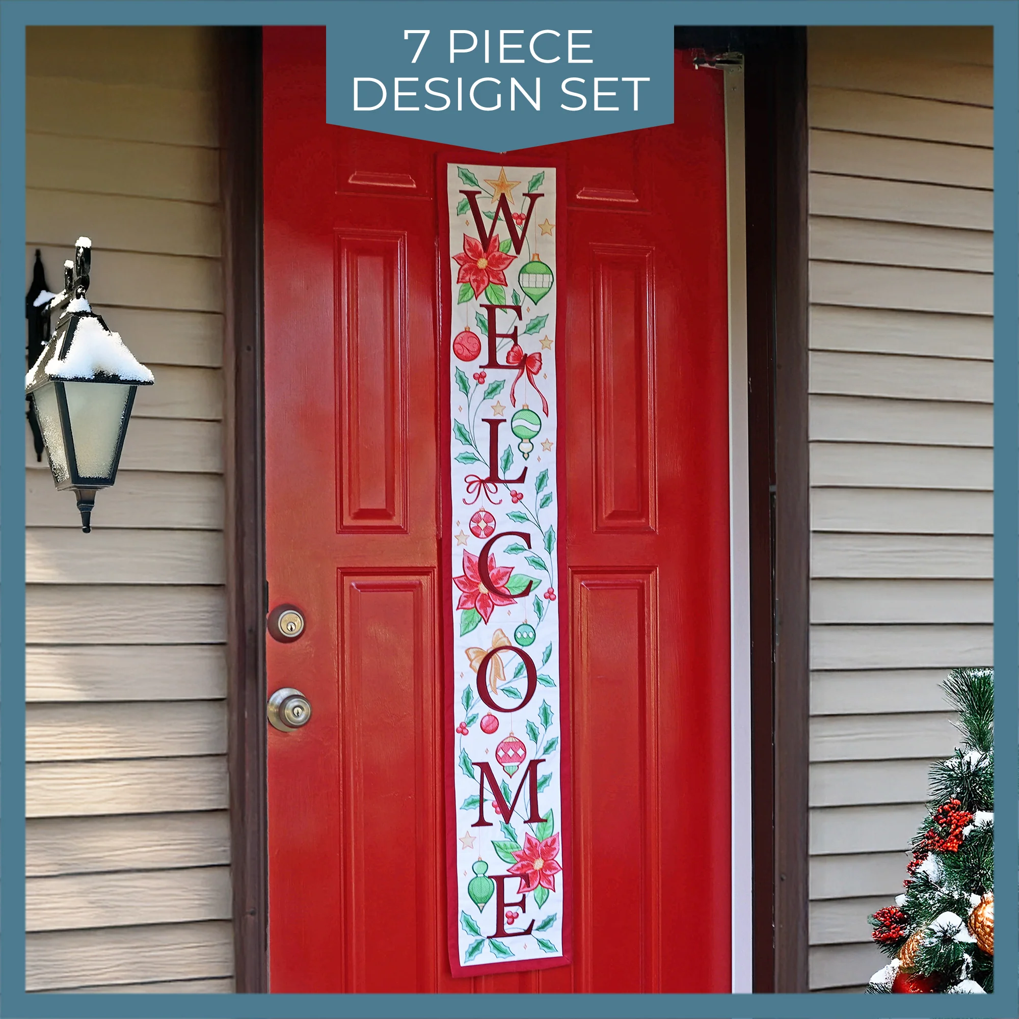 Multi-Piece Christmas Welcome Sign - Image 37