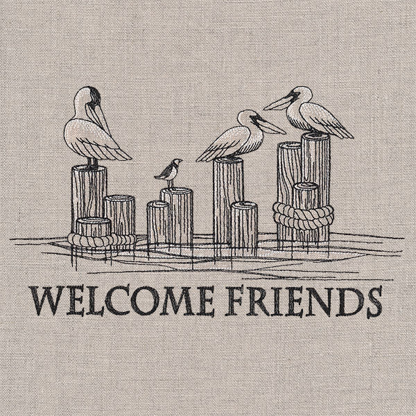 Welcome Friends Pelican Sign - Image 3