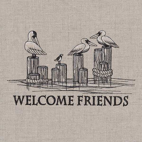 Welcome Friends Pelican Sign - Image 5