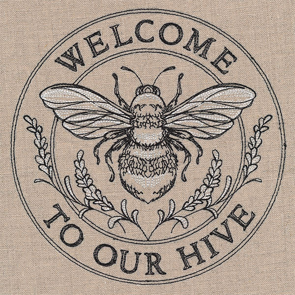 Welcome to Our Hive Honeybee Stamp - Image 3