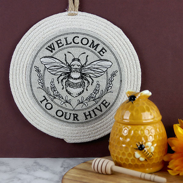 Welcome to Our Hive Honeybee Stamp - Image 4