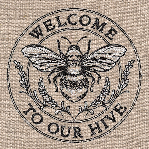 Welcome to Our Hive Honeybee Stamp - Image 7