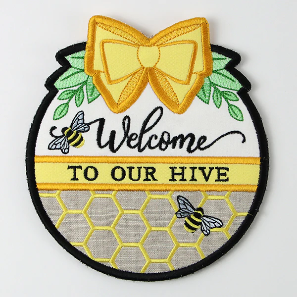 Welcome to Our Hive Sign (In-the-Hoop) - Image 6