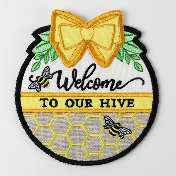Welcome to Our Hive Sign (In-the-Hoop) - Image 8