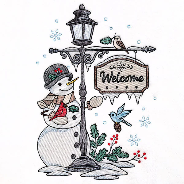 Welcome Winter Lamppost - Image 5