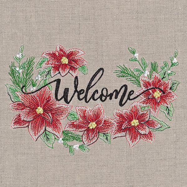 Welcome with Christmas Poinsettias - Image 7