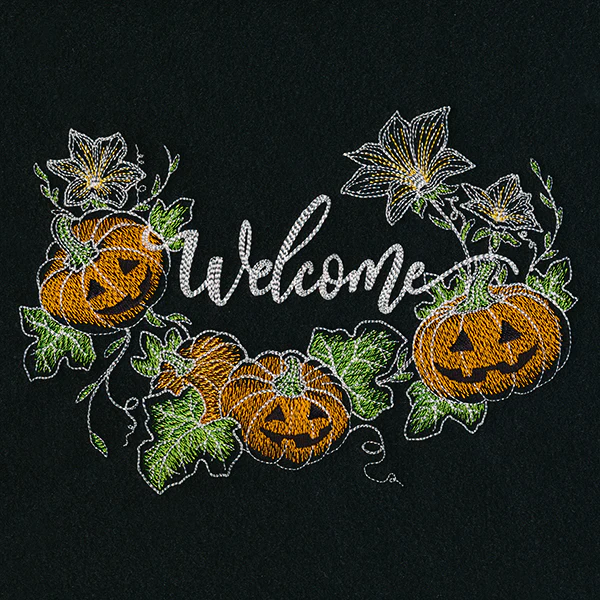 Welcome with Halloween Jack o Lanterns - Image 5