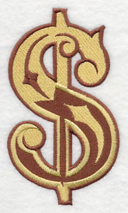 Western Dollar Sign (5 inch) - Image 2