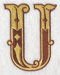 Western Letter U (5 inch) - Image 3