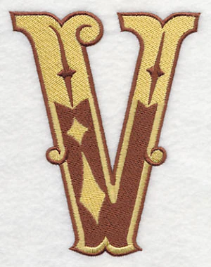 Western Letter V (5 inch) - Image 5