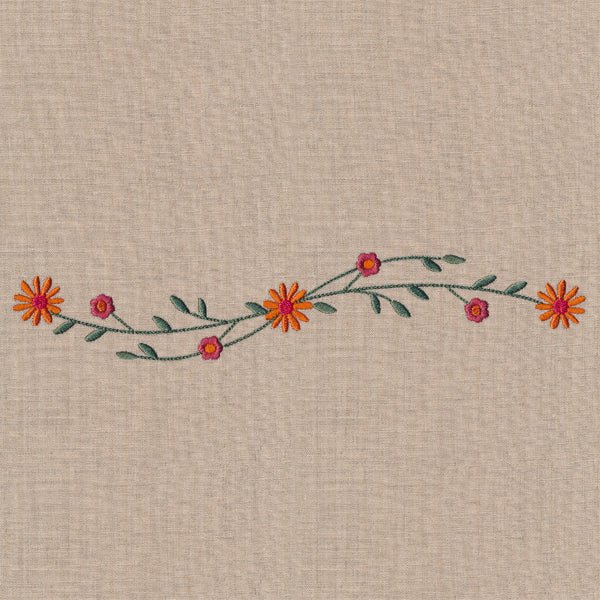 Whimsical Autumn Wildflower Border - Image 2